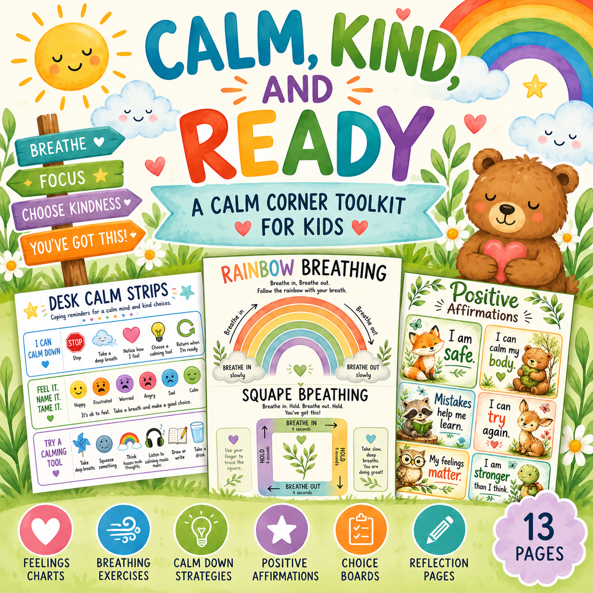 Calm, Kind, and Ready | Calm Corner Toolkit for Kids